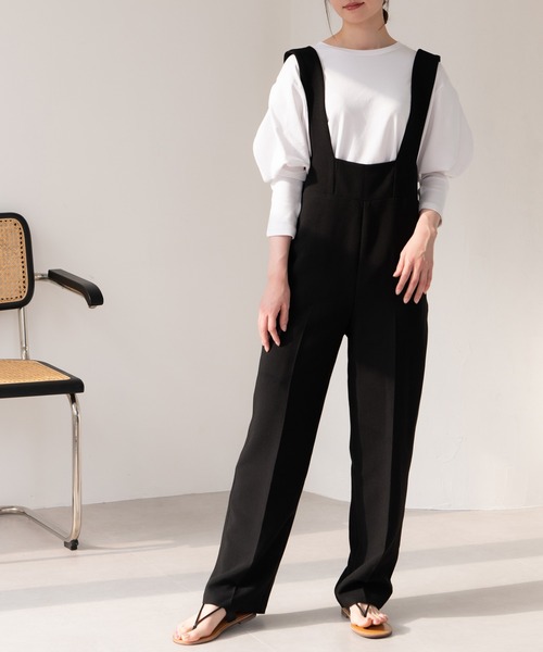 LAULEN（ローレン）の「HW suspender pants/ハイウエストサスペンダー