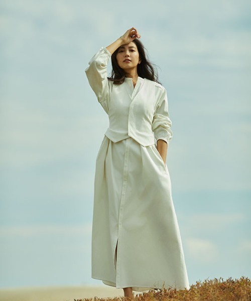 ジレセットロングワンピース（ワンピース）｜ETRE TOKYO（エトレ