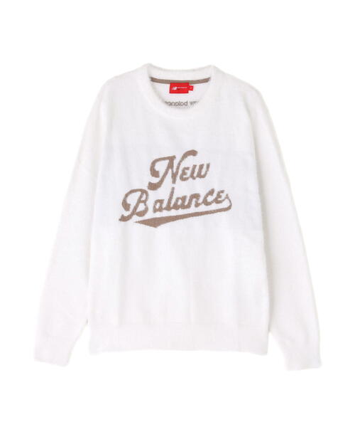 セール】【new balance golf】スクリプトロゴ フェザーヤーン クルー