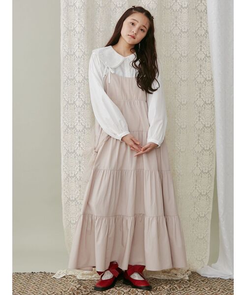 merry jenny（メリージェニー）の「チュールリボンキャミワンピース