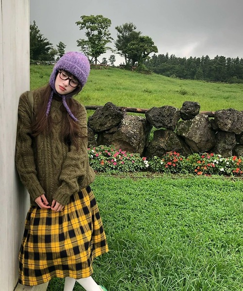 SANSeLF】 モコモコボリュームニット帽 saa25a172（ニットキャップ