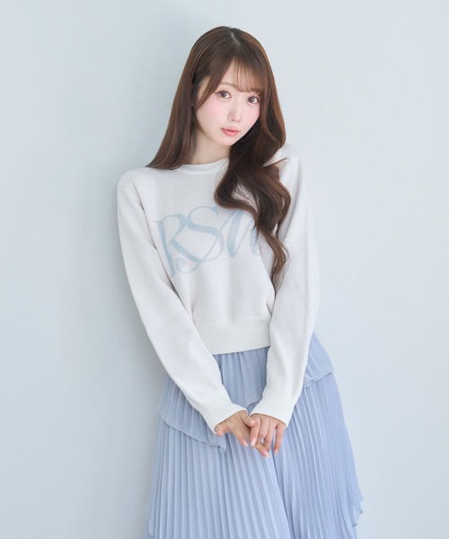 Logo jaquard knit（ニット/セーター）｜Rose Muse（ロゼミューズ）の