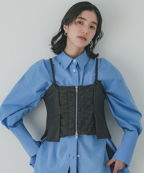 完売間近】ギャザリングスリットビスチェ（その他トップス）｜PUBLIC