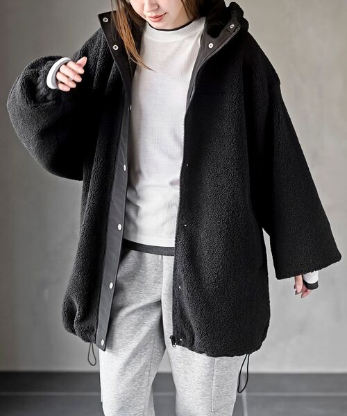 ボアビッグシルエットフードブルゾン（ブルゾン）｜rps（アール