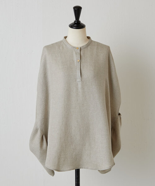 BEARDSLEY（ビアズリー）の「麻調合繊ボリュームブラウス（シャツ