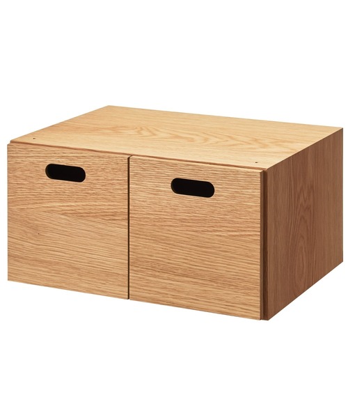 無印良品 オーク材 チェスト6段 ワイド 脚付き【ジャンク】 無印良品