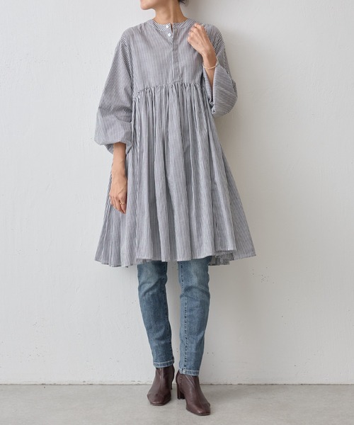 BEARDSLEY（ビアズリー）の「《ビアズリー》先染めギャザーチュニック