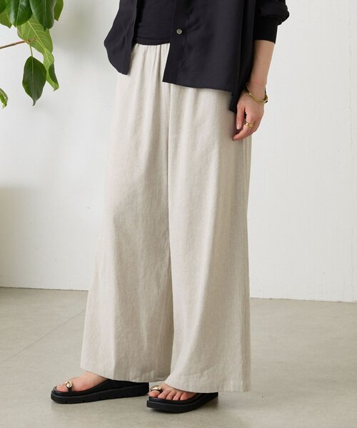 リネンウエストリブパンツ（その他パンツ）｜BEARDSLEY（ビアズリー