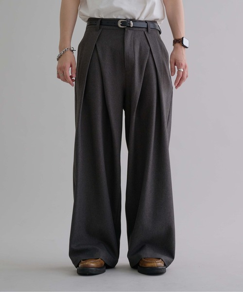 センタータックワイドスラックス（スラックス）｜epnok（エプノック