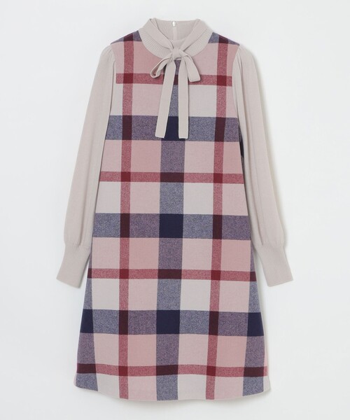 ブルーレーベルクレストブリッジ⭐️チェックフラノワンピース⭐️長袖