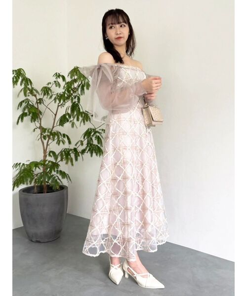 dazzlin（ダズリン）の「レースリボンオフショルドレス（ドレス）」 - WEAR