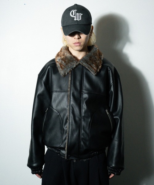 Camphor wood（カンファーウッド）の「leather/fur faux reversible
