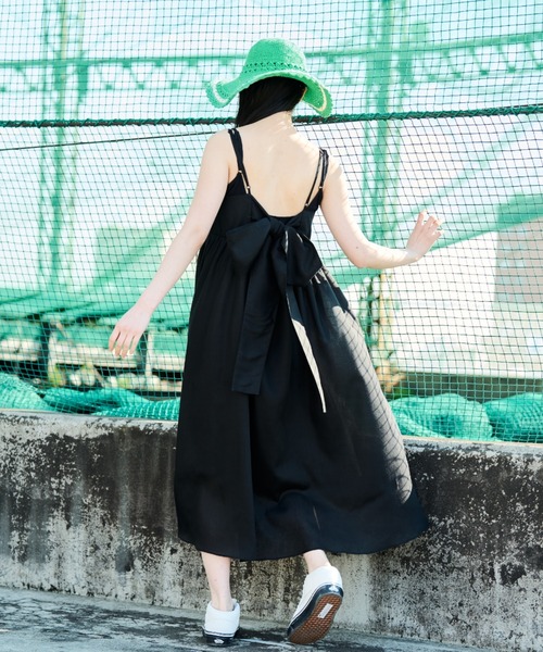 MERLOT（メルロー）の「バックリボンキャミワンピース（ワンピース