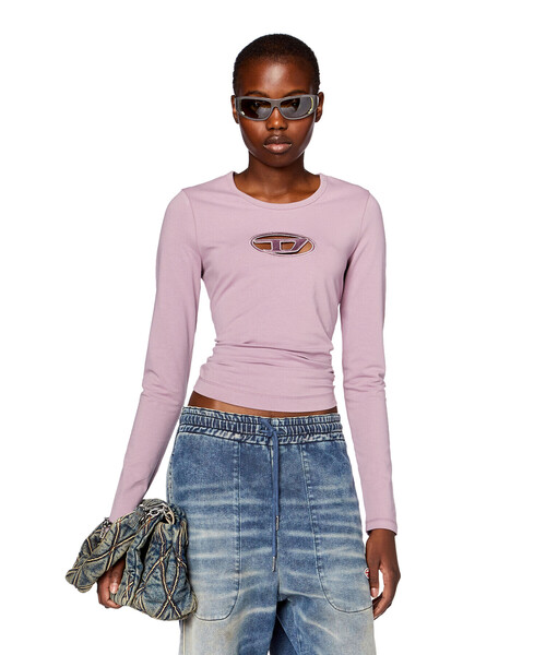 レディース 長袖Tシャツ トップス Dロゴ（Tシャツ/カットソー