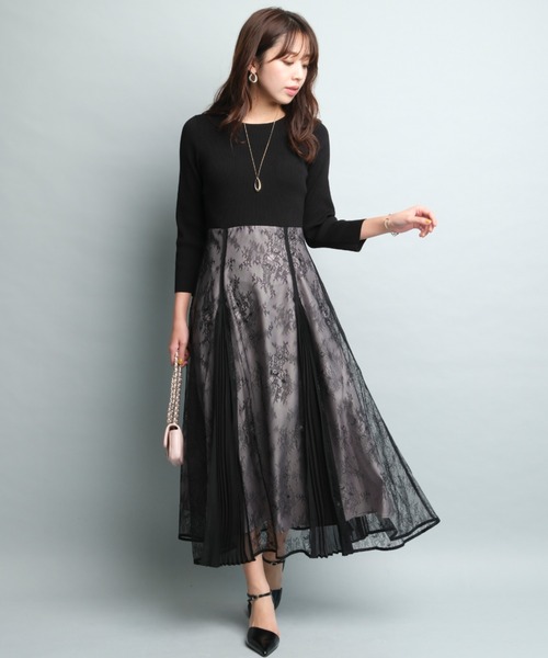 JUSGLITTY（ジャスグリッティー）の「レースマチプリーツドッキング