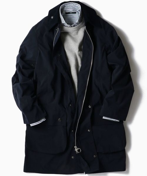 Barbour（バブアー）の「BARBOUR: 別注 ボーダー パッカブル ナイロン