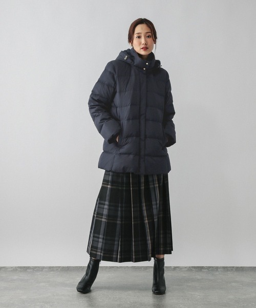 セール】ウツクシルエット撥水ダウンコート/497165（ダウンジャケット