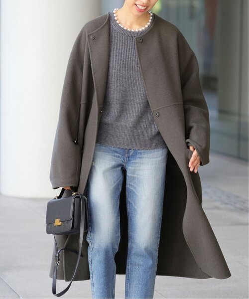 IENA（イエナ）の「《追加》ノンミュールジングウールリバーコート