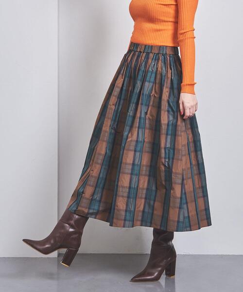 UNITED ARROWS（ユナイテッドアローズ）の「チェック タフタ フレア