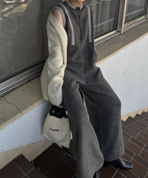 WILLFULLY（ウィルフリー）の「pattern rib squeeze hem knit all-in