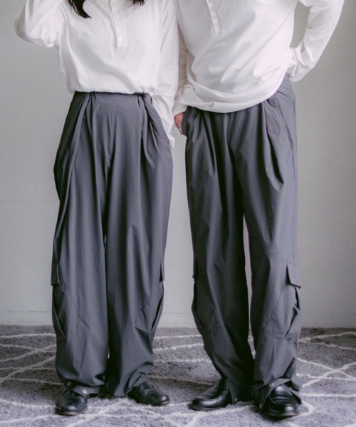 2/9号室（かおこ&ひろと） - Nylon Tuck Cargo Pants / ナイロンタック
