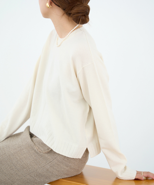IENA（イエナ）の「ショート丈プルオーバー（ニット/セーター）」 - WEAR