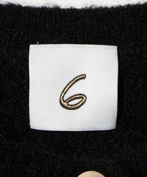 セール】＜6(ROKU)＞アルパカウールナイロン カーディガン