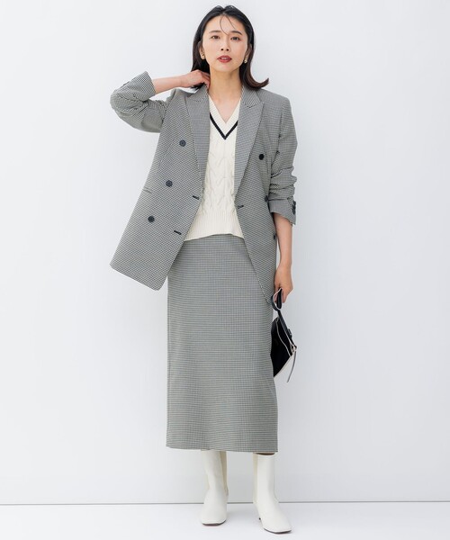 23区（ニジュウサンク）の「ガンクラブチェックストレッチ ジャケット