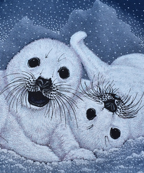 □【50年代・VINTAGE・染込み・アザラシ】 スウェット/40s50s