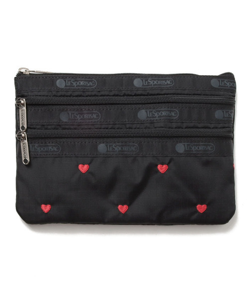 LeSportsac（レスポートサック）の「3ZIP COSMETIC スウィートハート