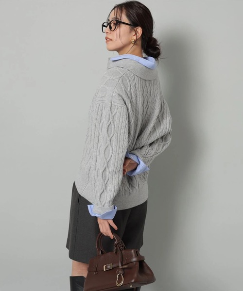 シャツドッキングケーブルニット（ニット/セーター）｜Arpege story