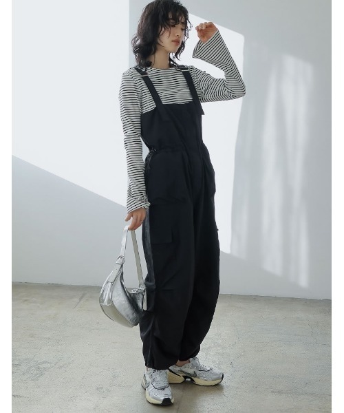 2024SS COLLECTION][低身長/高身長サイズ有]ナイロンタフタウエスト