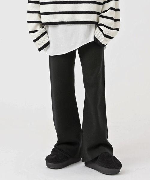 AP STUDIO（エーピーストゥディオ）の「追加スムージーニットパンツ