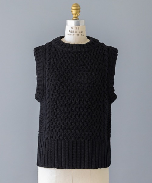 BLAMINK（ブラミンク）の「PRE カシミヤケーブルベスト（ニット