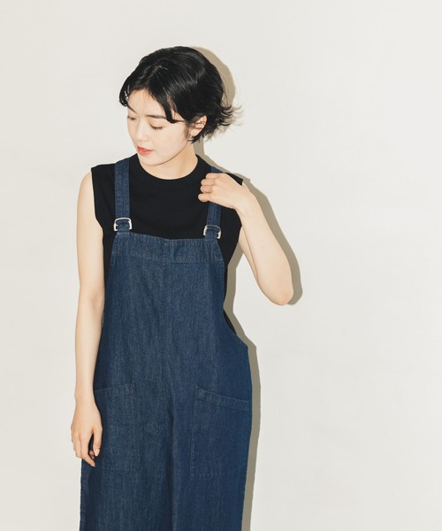 かぐれ（カグレ）の「デニムサロペット（サロペット/オーバーオール