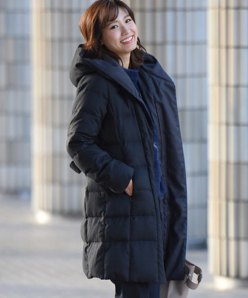 MAYSON GREY（メイソングレイ）の「【WEB別注】ウール調2WAY衿ダウン