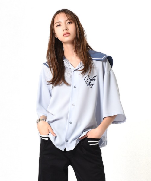 MILKBOY（ミルクボーイ）の「OPEN SAILOR シャツ（シャツ/ブラウス