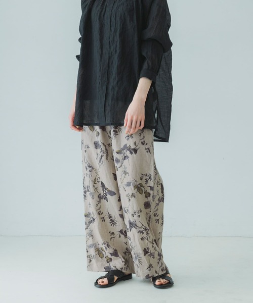 かぐれ（カグレ）の「リネンプリントイージーパンツ（その他パンツ