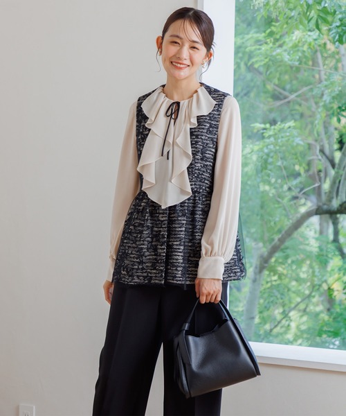 troisiemechaco】単品ツイードジレ/セレモニー/卒業式（卒園式）/入学