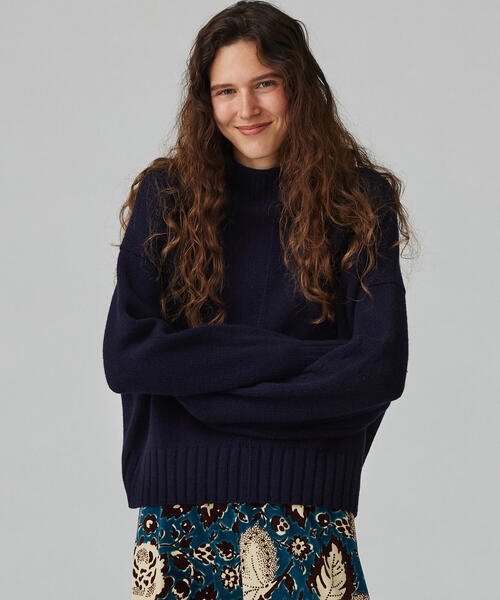 MACPHEE（マカフィー）の「ラムカシミヤ ビルドネックプルオーバー