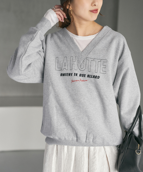 追加2》La Hutte / ラ ユット 別注Vネックスウェット*（スウェット