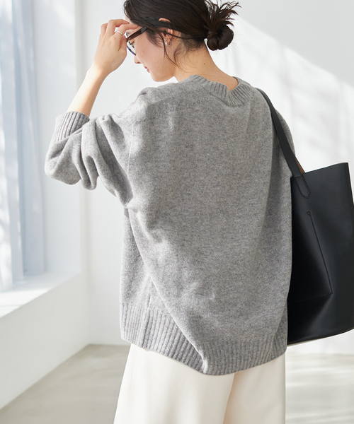 plage（プラージュ）の「《追加》ファインウールVネックプルオーバー