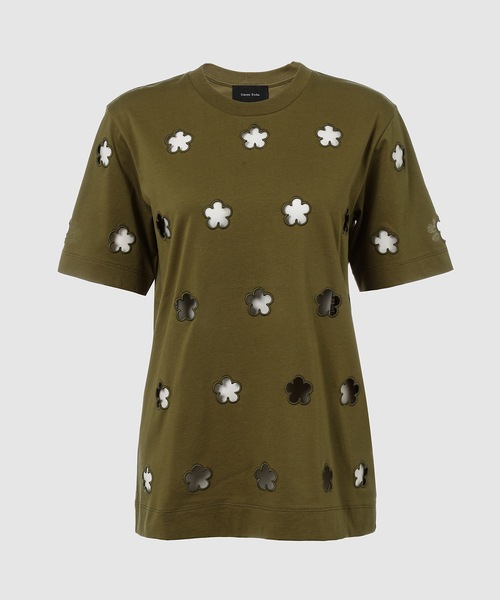 Simone Rocha（シモーネロシャ）の「SHORT SLEEVE FLOWER CUT-OUT T