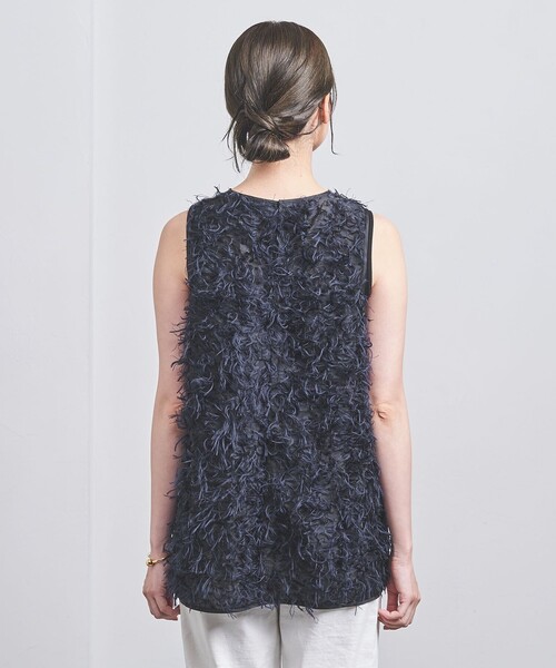 UNITEDARROWS カットジャガードチュニックブラウスユナイテッド