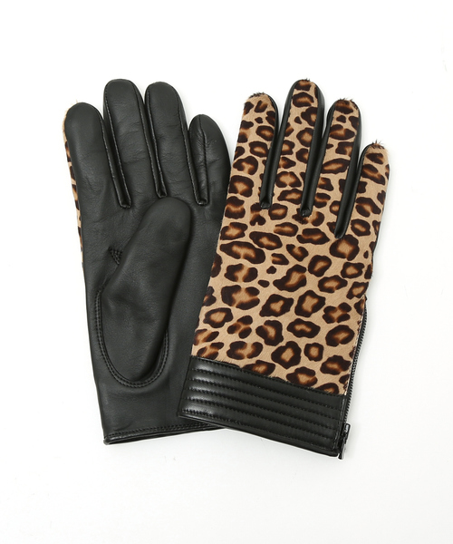 5351 POUR LES HOMMES レザーグローブ パイソン リアルレザー 5351