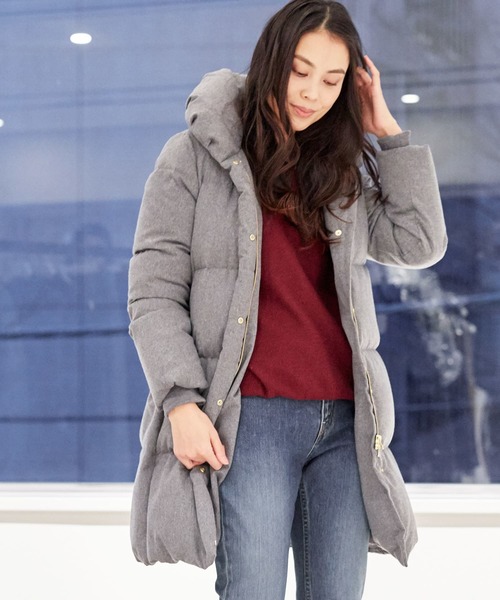 STUDIOUS（ステュディオス）の「ボリュームカラーロングダウンコート