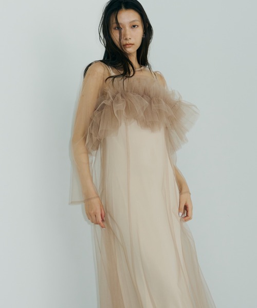 マルチウェイボリュームチュールドレス / multiway volume tulle dress