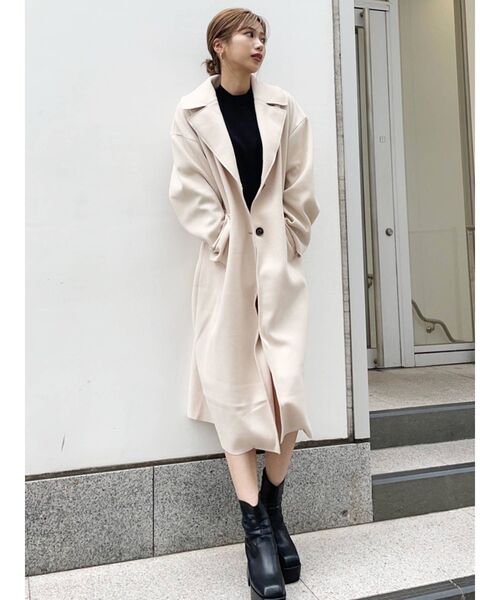 MURUA（ムルーア）の「【ONLINE限定】カラーマキシチェスターコート