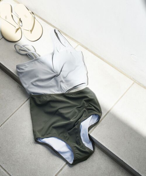 SHIPS（シップス）の「Wai:ワンショルダーSWIM WEAR◇（水着）」 - WEAR