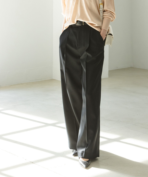 Noble（ノーブル）の「トリコチンスラックスパンツ（スラックス）」 - WEAR